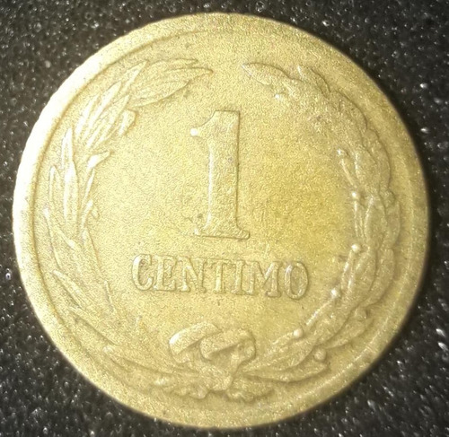 Moeda 1 Centimo Ano 1944 Paraguai