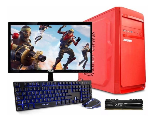 Computadora Pc Cpu Gamer Ryzen 3 1tb 8gb Ddr4 Monitor + K /k