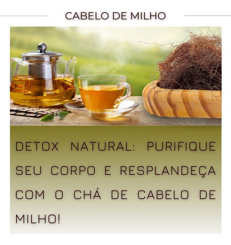 2 Pacotes Chá De Cabelo De Milho-autêntico Natural P Chá