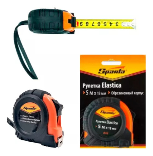 Kit 6 Trena De Aço 5m Emborrachada Trava Profissional Sparta