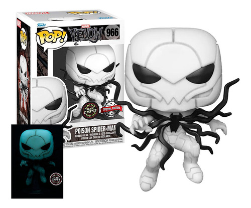 Funko Pop Marvel Venom Poison Spiderman 966 Chase Araña