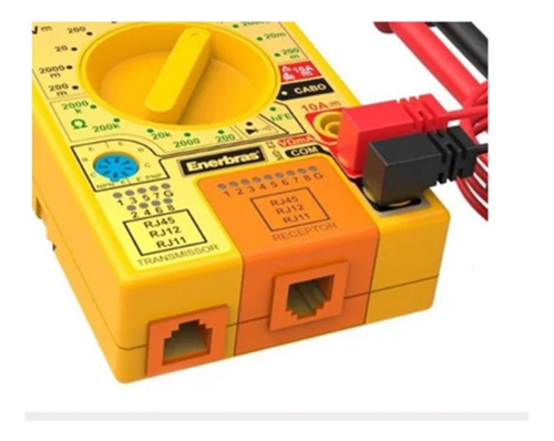 Multímetro Digital Hy-7300 C/ Testador De Diodo, E Rj11/rj45