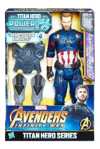 Figura Capitán América - Titan Hero - Avengers - Hasbro