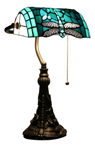 Rhlamps Banker Lamp Tiffany Lmpara De Escritorio Verde Azul