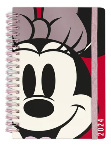 Agenda Mooving Minnie 14 X 20 Cm - 2 Dias X Pagina