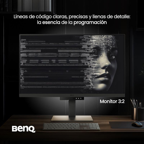 Monitor Rd280u 28 ,especial Para Programación 4k + Mouse Pad Gris Oscuro