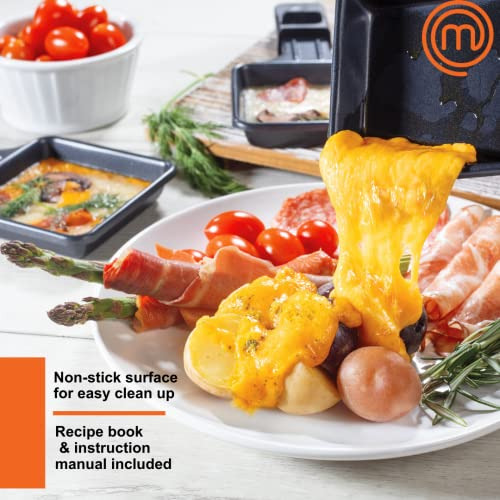 Masterchef Dual Queso Raclette W Antiadherente Placa De Parr