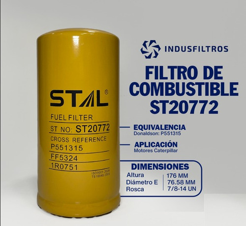 Filtro De Combustible Stal St20772 / 33377 Wix