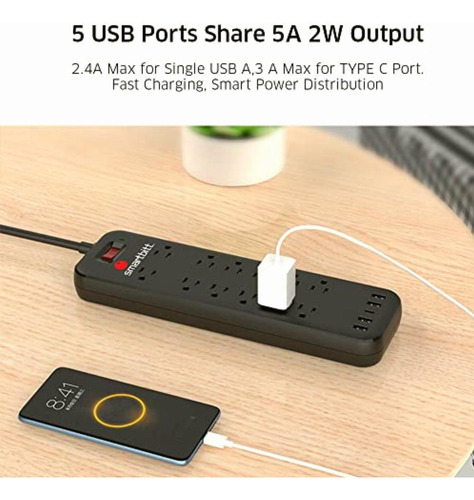 Smartbitt Supresor De Picos De Voltaje Protector Contra