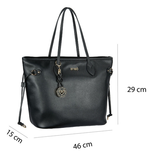 Bolsa Tote Enso Mujer Eb25601ttb Negro