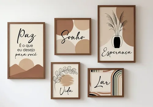 Quadros Decorativos Frases Fé Amor Gratidão Grande Delicado Abstrato