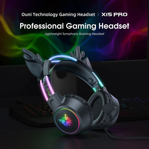 Para Fone De Ouvido Rgb Wired Gaming Com Cancelamento De
