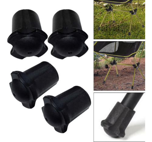 2 X 4x Sillas Plegables Tipo, Gorros Para Patas,