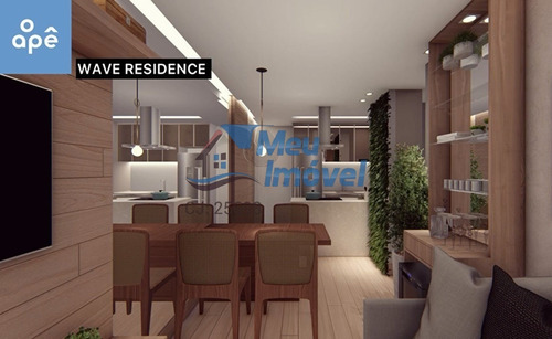 Imagem 4 de 18 de Rua 18 Residencial Wave 1 Quarto 1 Vaga 37m² Ac Financ Fgts Mobiliado Decorado - Meuimm369 - 69612487