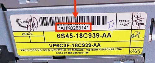 Código De Desbloqueio Rádio Ford Fiesta Envio Rápido