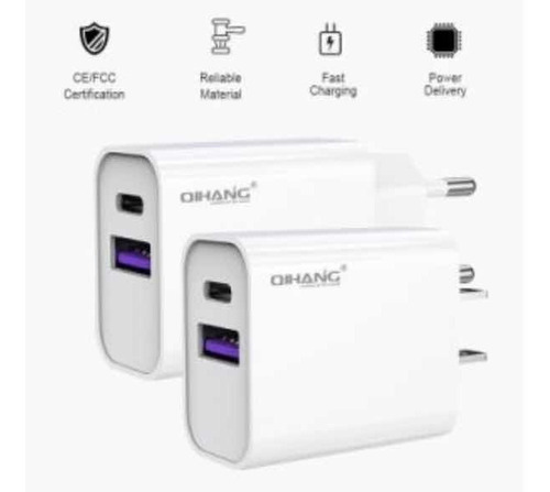 Adaptador Qihang Carga Rápida Usb Tipo C 20w
