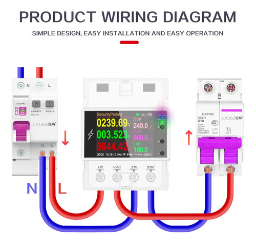 Interruptor Inteligente Wifi 100a Control Remoto Ac 220v 110