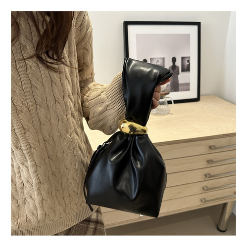 Bolso De Fiesta Simple Con Cierre Lateral De Pu Clutch