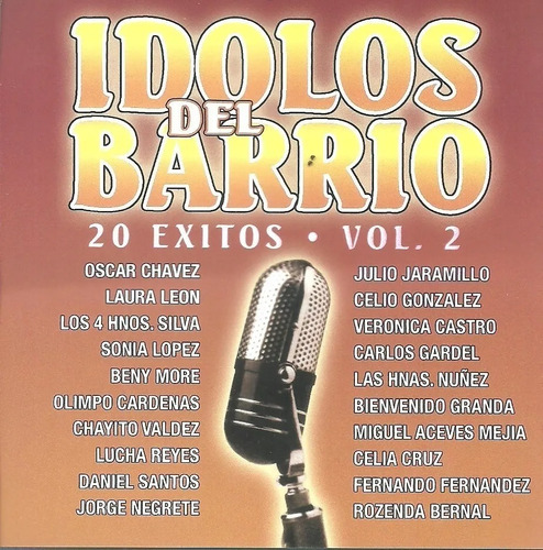 Idolos Del Barrio 20 Éxitos Vol. 2 | Cd Música Nuevo