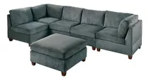 Comprar Conjunto De Sofás Modulares Go Green Woods Astra 6 Pcs - Gri