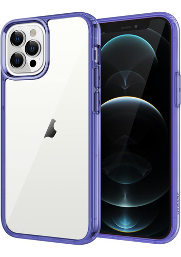 Funda Jetech Para iPhone 12 Pro Max Clear N Purple