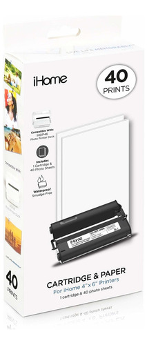 4x6 Inch Inkpaper Cartridge 40 Prints   Model Nu : Ihc4...