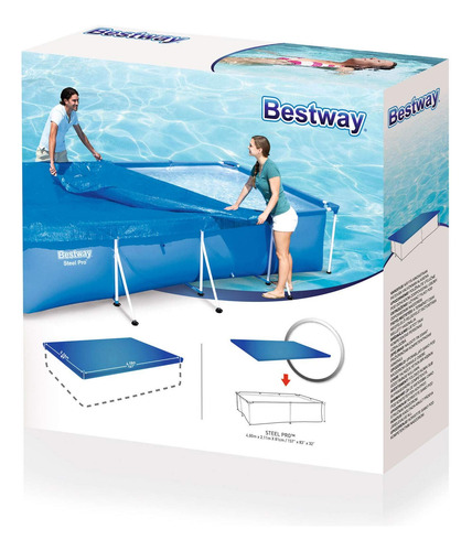 Funda Para Piscina 4.1 X 2.3 Metros Bestway Azul