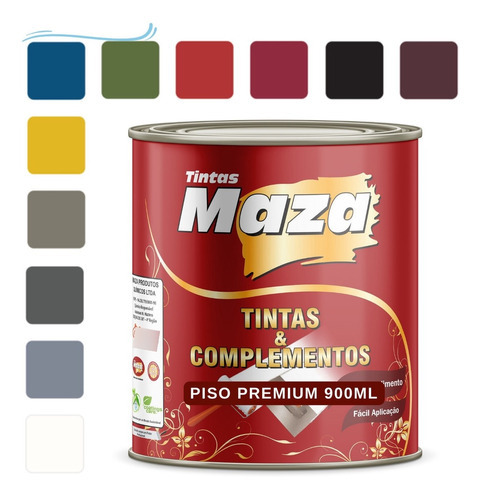 Tinta Pinta Piso Diversas Cores - Maza 900ml Cor Verde