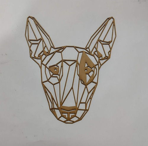 Imagen 2 de 10 de Cuadros Geométricos Mascotas De 50 Cm En Mdf De 2.5mm
