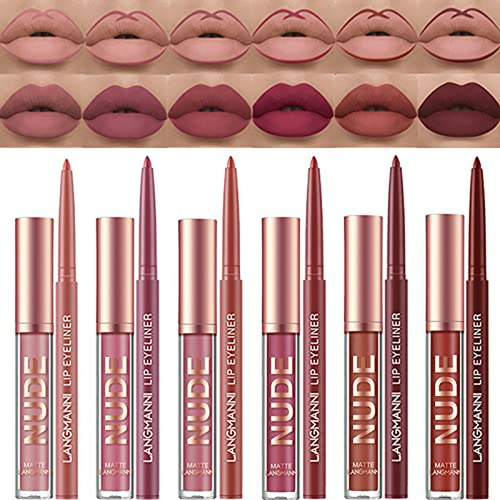 Lápices Labiales - Petansy 12pcs Lipstick Makeup Kit, 6 Colo