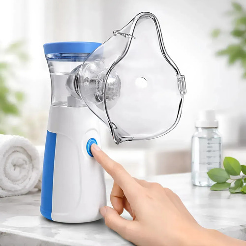 Nebulizador Infantil Portátil Inalámbrico Usb Silencioso Blanco