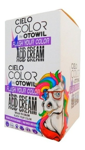 Imagen 6 de 10 de Mascara Capilar Con Enjuague Crema Acida Otowil Caja X12uni.
