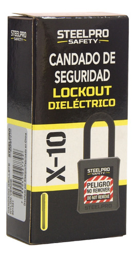 Candado Grillete Corto En Nylon Bloqueo Y Etiquetado Steelpr