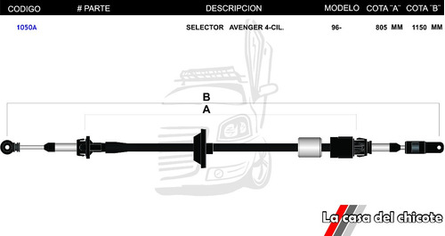 Chicote Selector De Velocidades Avenger 1996