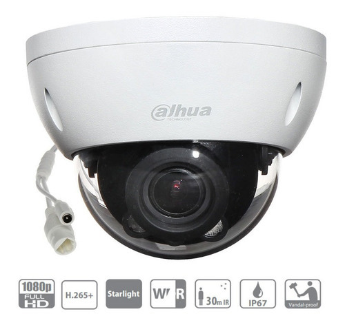 Camara tipo domo DAHUA modelo DH-IPC-HDW2230T-AS-S2 2MP Lite IR Fixed-focal Eyeball Network Camer