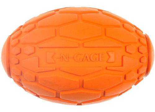 Brinquedo Ngage Squeaker Football Junior Para Pet Cor Laranja