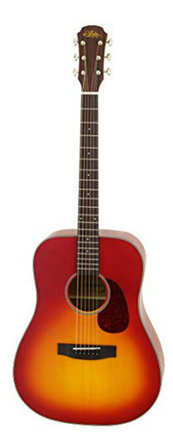 Guitarra Acústica  Vintage 100 Serie 6 Cuerdas Cherry Burst