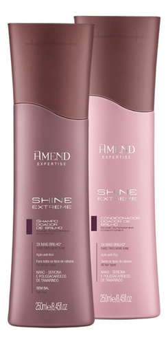 Shampo Condicionador Amend Expertise Shine Extreme Kit 250ml