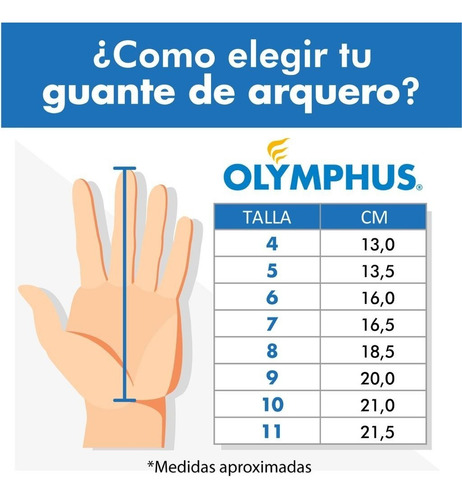 Imagen 2 de 2 de Guante Arquero Olymphus Kronos Profesional