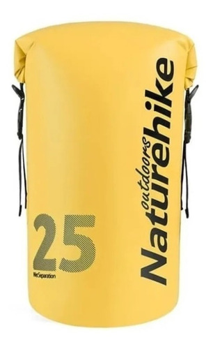 Morral Maleta Bolsa Seca Naturehike 25 Litros Impermeable Color Amarillo