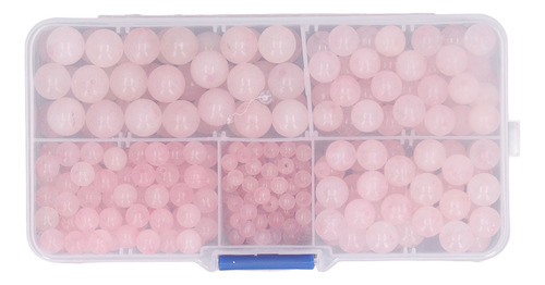 Perlas De Cuarzo Rosa, 340 Unidades, 4 A 10 Mm, Naturales, M