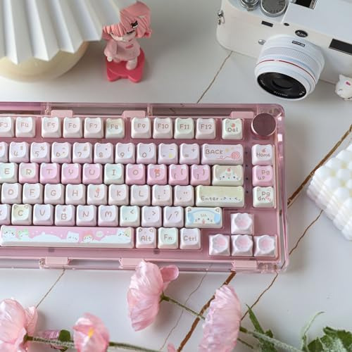 Paquete De Teclas Kiiboom Meow Meow Squad, 142 Teclas Pbt