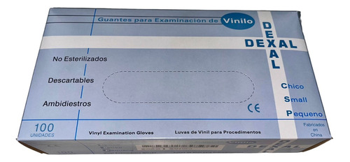 Guantes Vinilo Transparentes Caja X 100 Unidades 