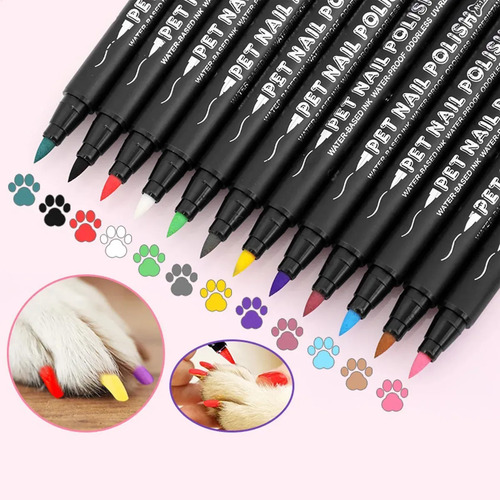 Kit De Rotuladores De Uñas Soft - Head Pet, Resistente Al Ag