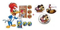 Comprar Dvds  Masha &o Urso  +  Pica Pau - 8  Dvds Caixa Box 