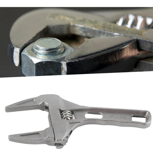 Llave Inglesa Ajustable Aleación De Aluminio Mango Corto