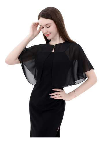 Capelets De Gasa Suave Para Mujer, Chales Y Chales Para Vest