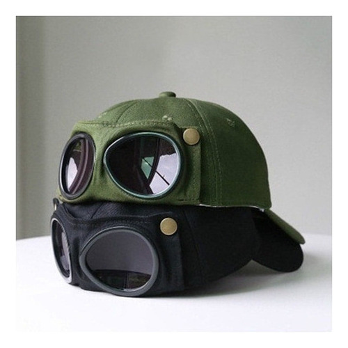 Sombrero De Aviador Con Gafas De Sol Bono De Béisbol Unisex