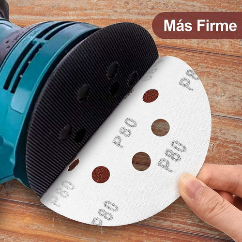 5 Lijas C/abrojo Para Lijadora 180mm Yeso Pared Pintura Cantidad De Granos 2