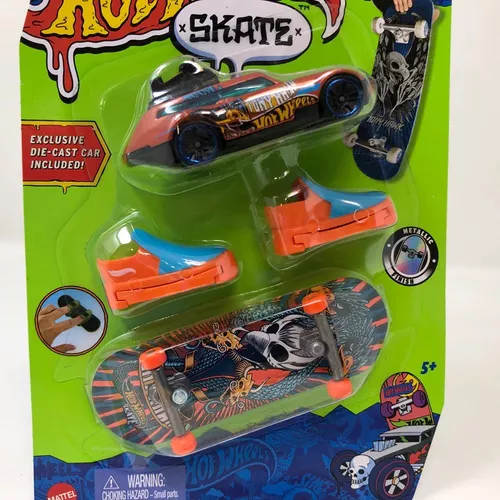 Hot Wheels Skate de Dedo c/ Tênis - Tony Hawk - Mattel